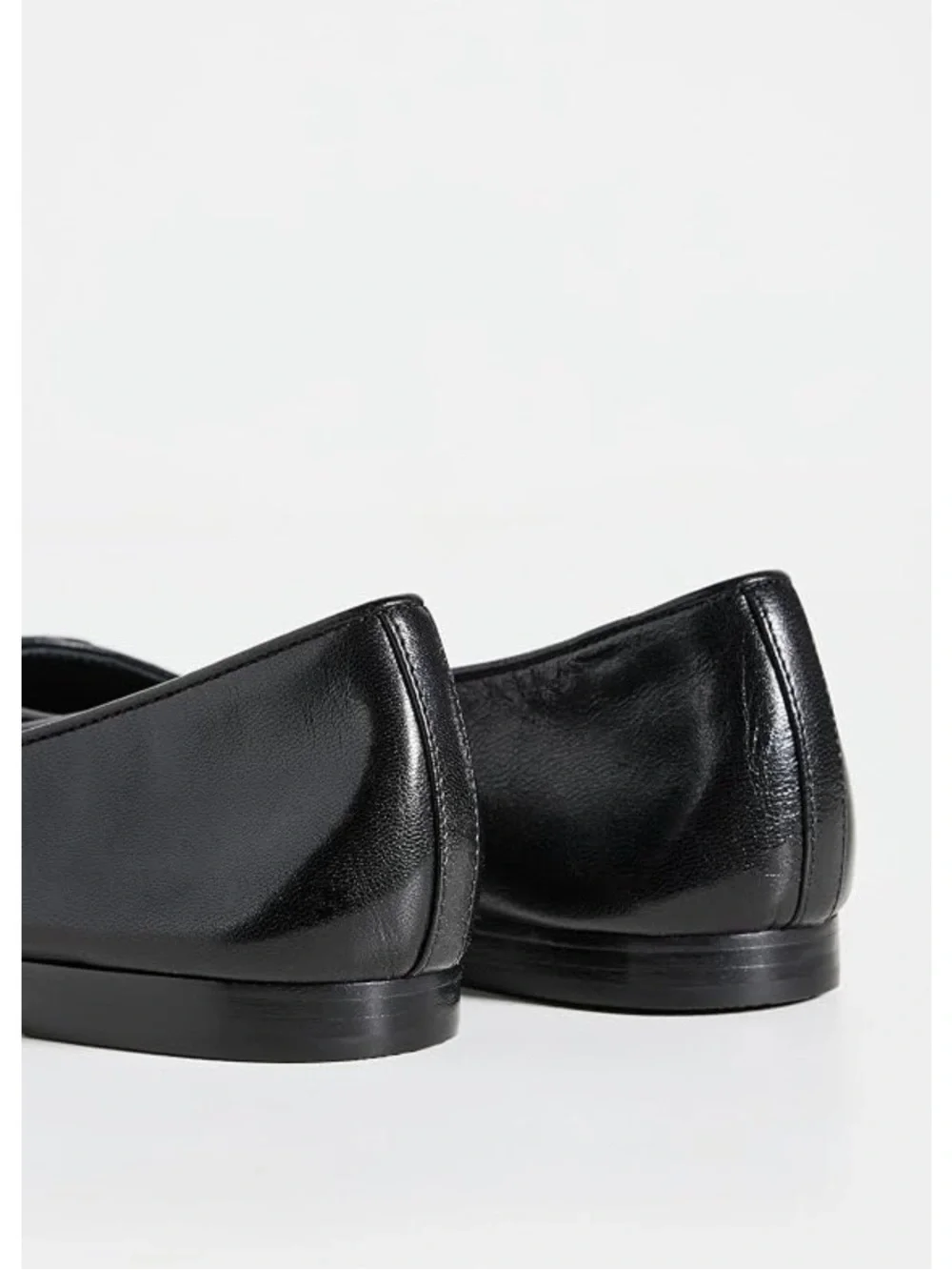 Tory Burch Patent Leather Cap Toe Bow Ballet Flats in Perfect Black 7.5